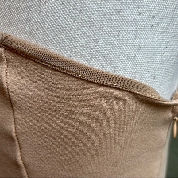 NBD Jackie Mini One Shoulder Cut Out Side Dress Woman SZ  Small in Taupe - Picture 9 of 11